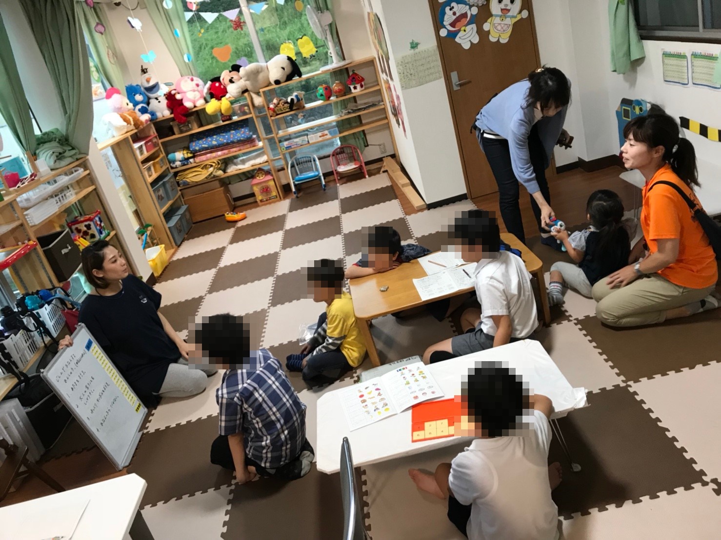 雨でしたが、避難訓練しました。（地震想定です）